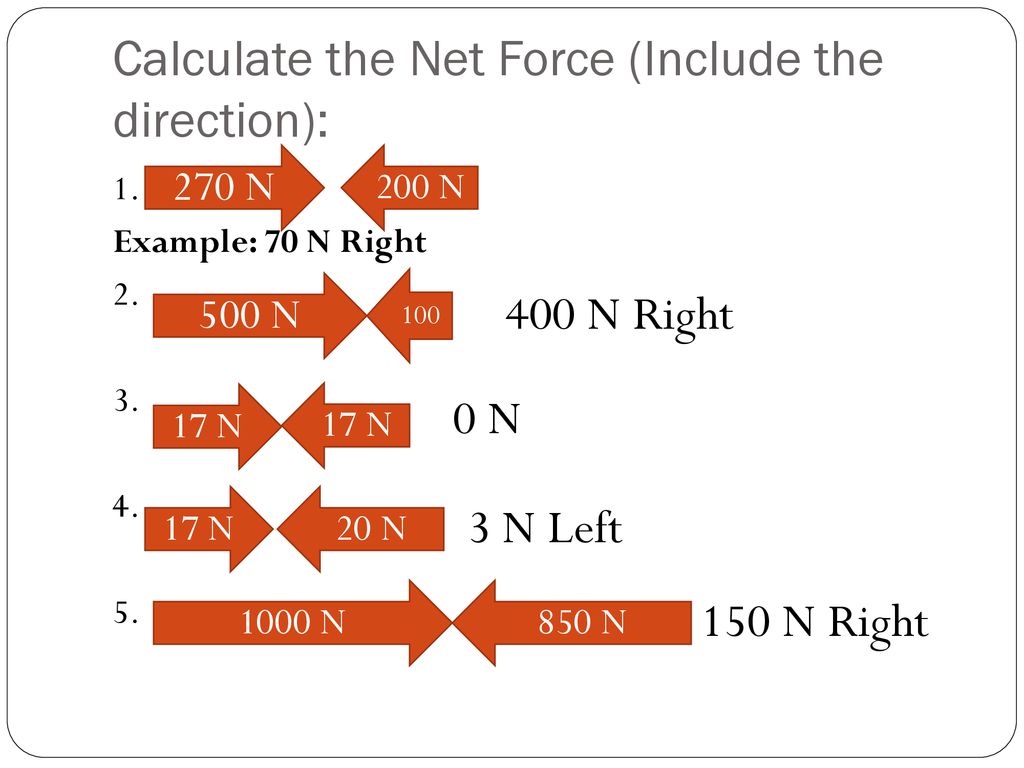 Net clearance force calculator